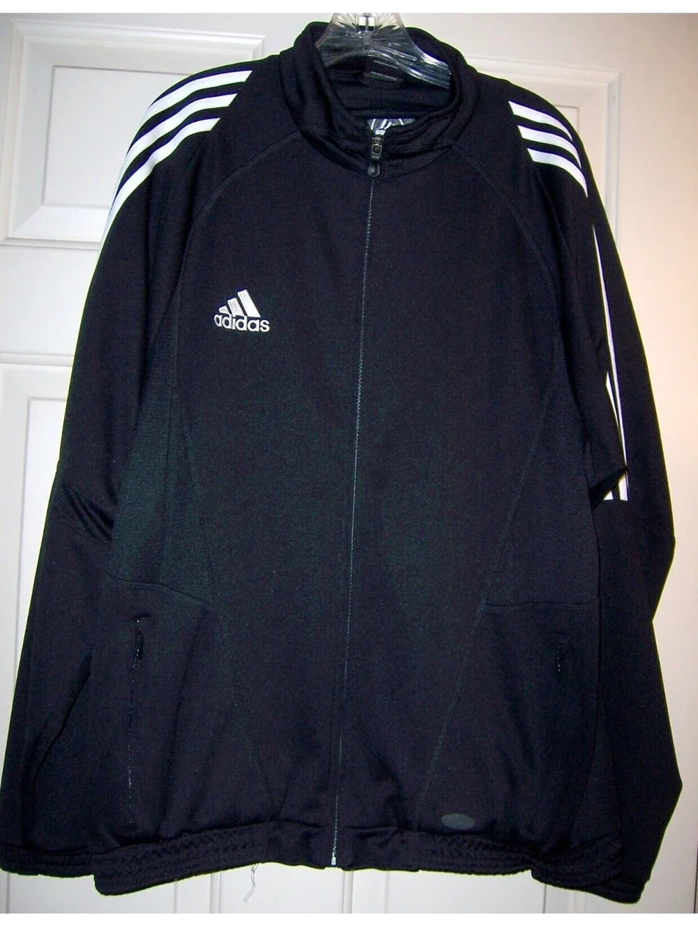 Vintage Adidas Men's Full-Zip Soccer Training Track Jacket-L